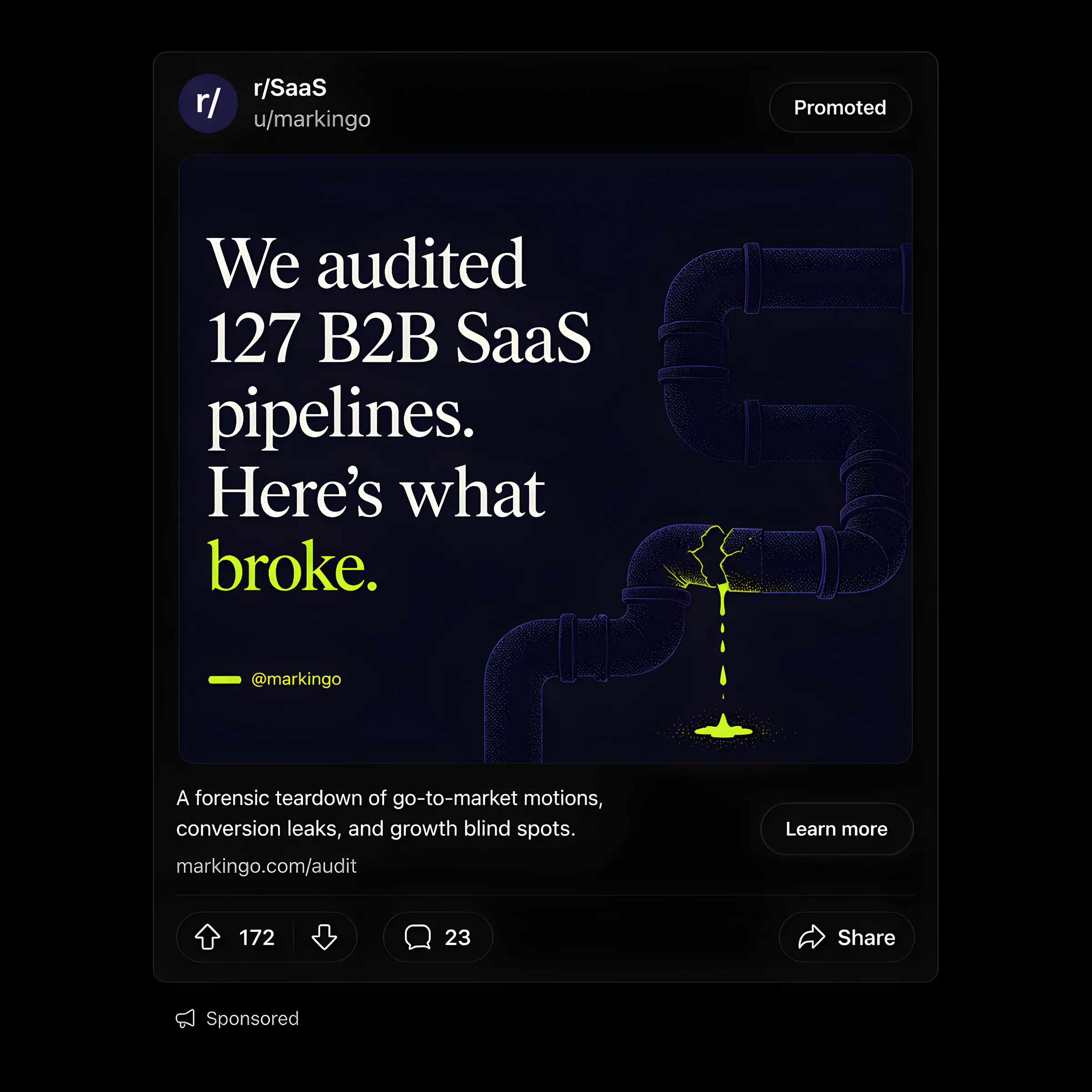 Reddit · Reddit promoted post